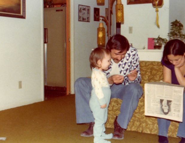Me, dad, Aunty