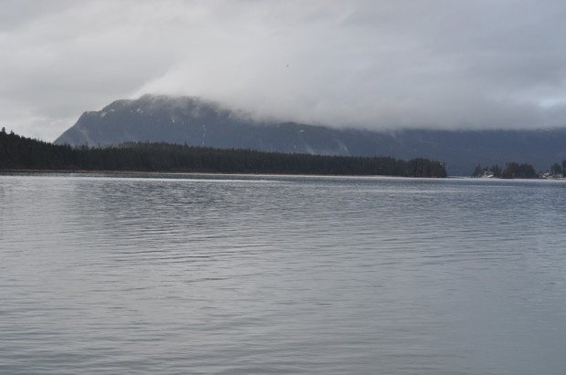 Looking across Auke Bay from the Douglas side
