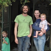 Tom and Sally Belford, and kids, Bobar Wine