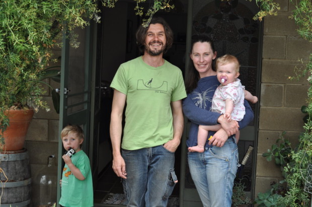 Tom and Sally Belford, and kids, Bobar Wine