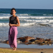 Standing on Eastern View Beach in front of the Southern Ocean