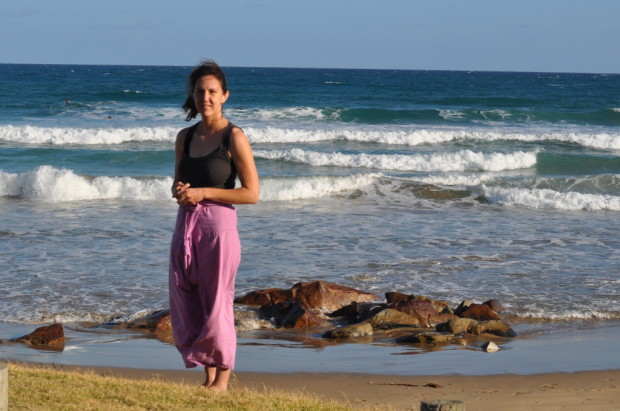 Standing on Eastern View Beach in front of the Southern Ocean