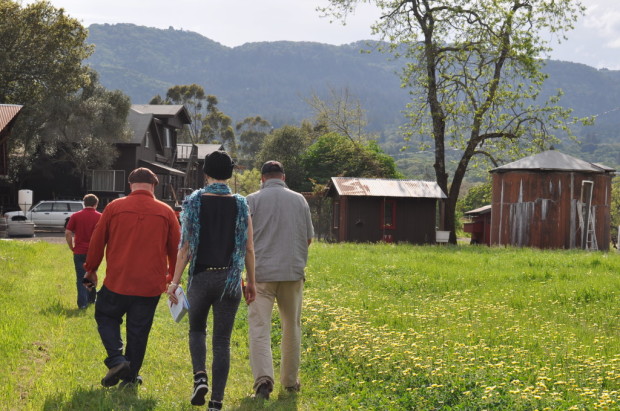 Walking back on Old Hill Ranch