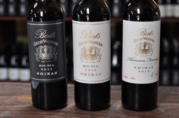 Best's Shiraz line up