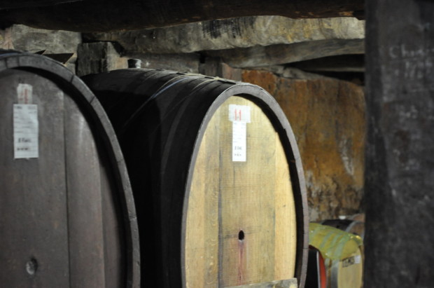 Large tanks in the historic cellar