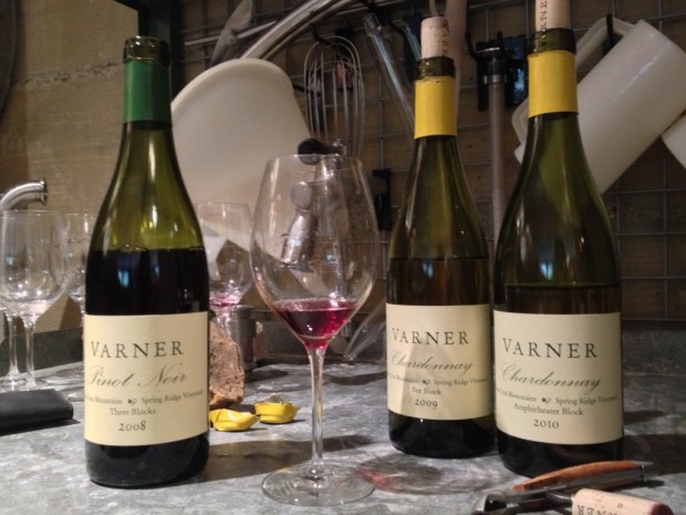 Tasting Varner wines