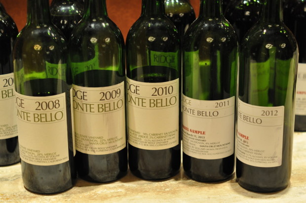 Ridge Monte Bello Barrel Samples