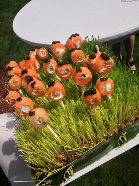 Salmon Cavier Popsicles