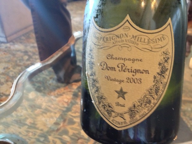 Starting dinner with Dom