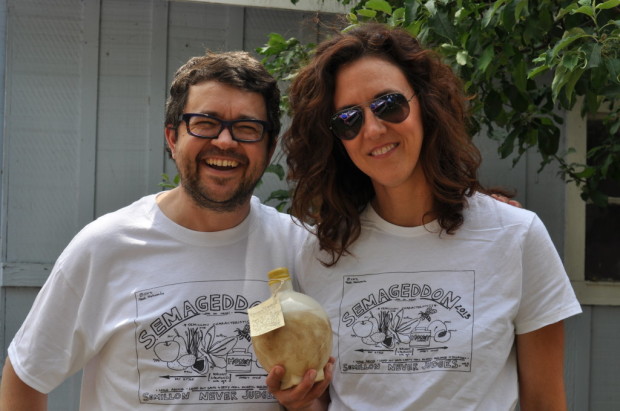 Hardy and I with the egg