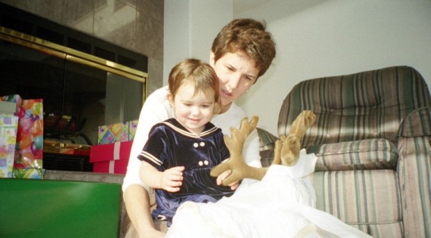 Rachel and I on her second birthday